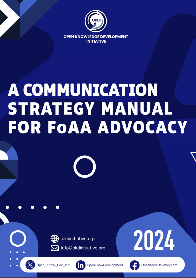 Cover of Communication Strategy Manual for FoAA Advocacy