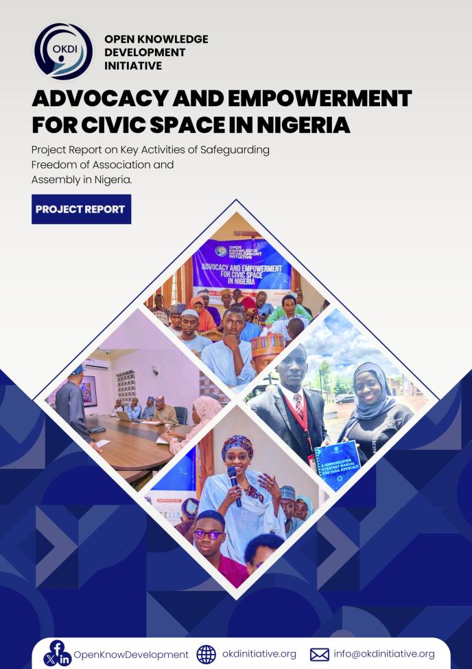 Cover of OKDI Advocacy and Empowerment for Civic Space Project Report
